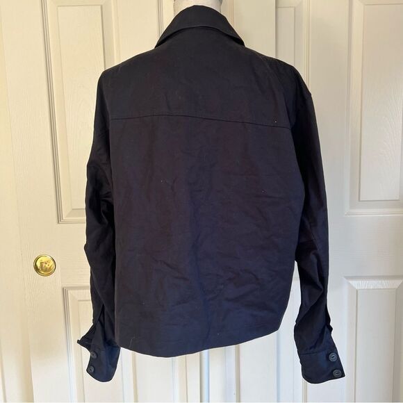 Rag & Bone Jessie Shirt Jacket in Navy Large NEW MSRP $525 - Picture 6 of 10